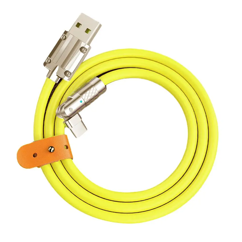 Кабель USB Type-C 120 Вт 6 А 1 м с поворотом на 180 градусов