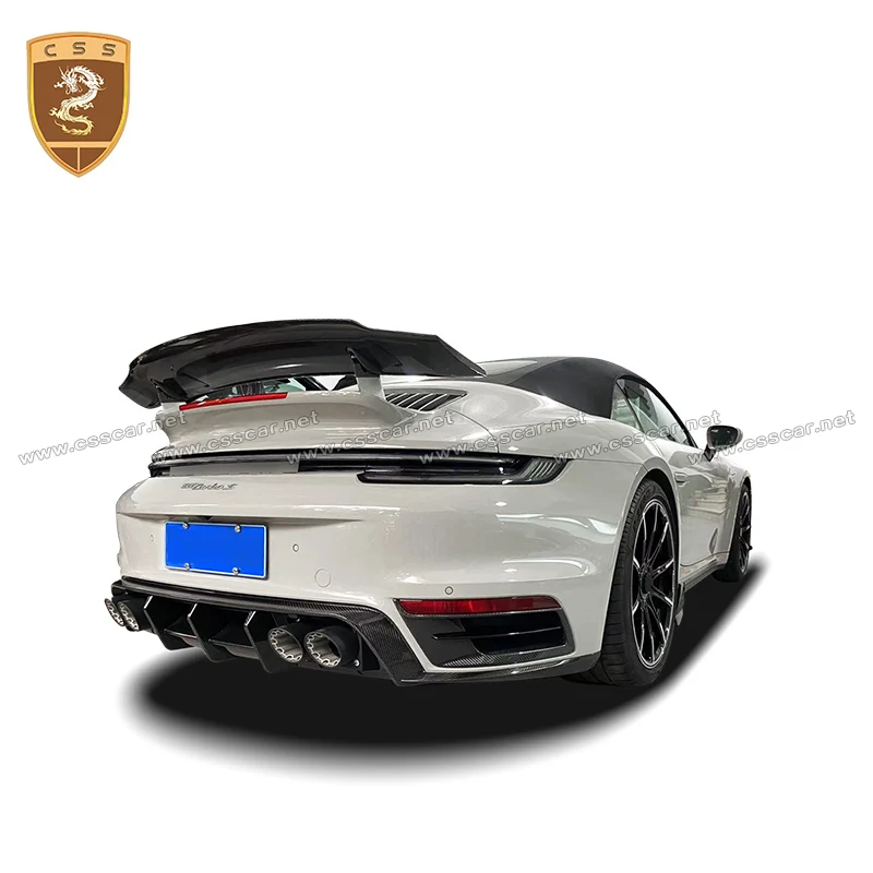 Задний бампер из углеродного волокна в стиле BB диффузор для губ с хвостовым