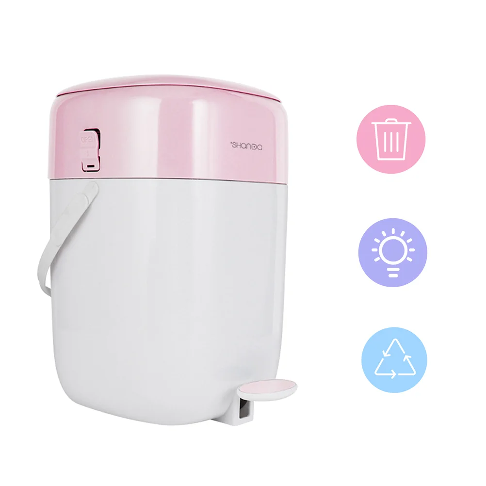 

1PC Pedal Trash Can Creative Garbage Bin with Lid Household Trash Box Portable Sorting Garbage Container for Home Kitchen