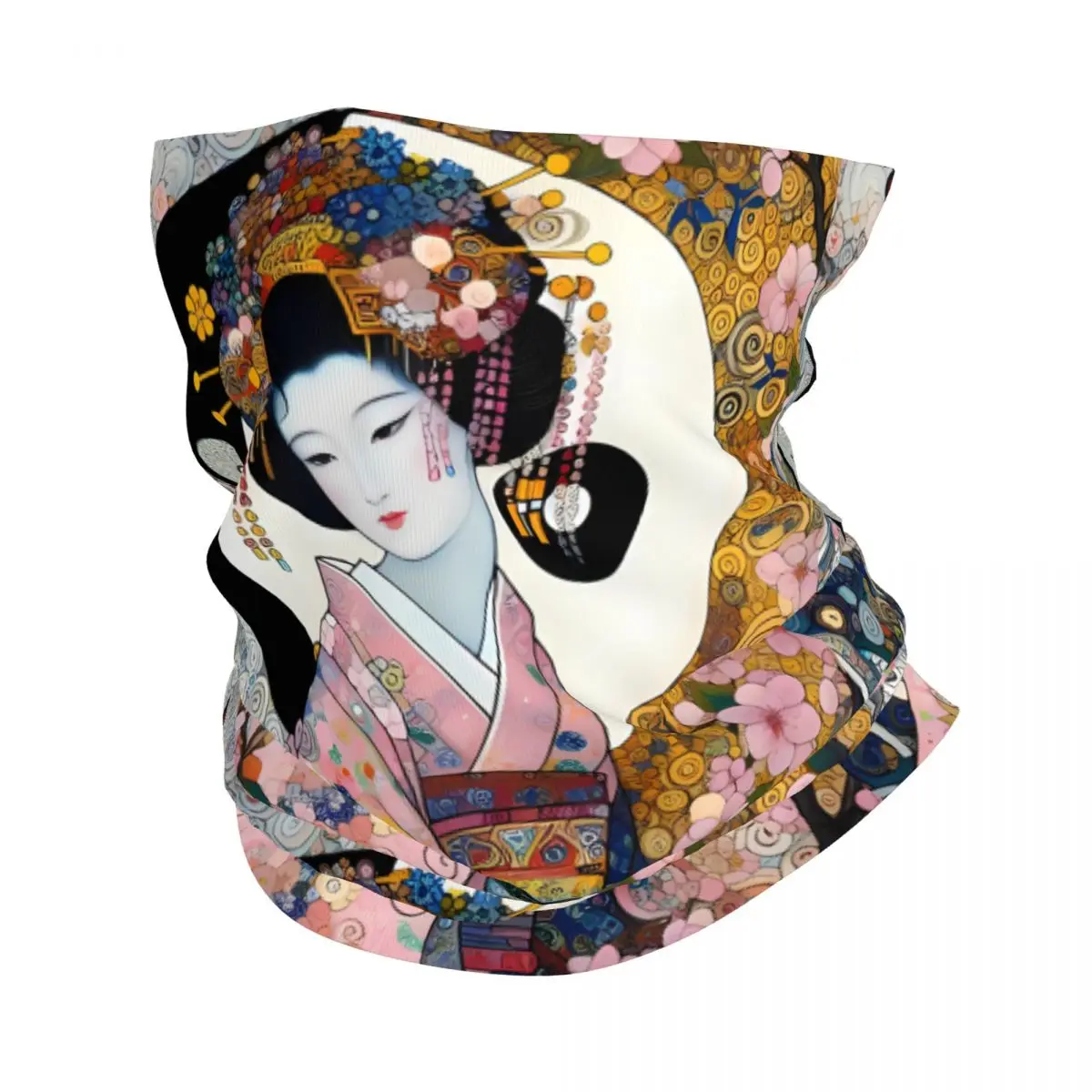 Художественное искусство гейши тонкая бандана на шею шарф повязка голову шейный