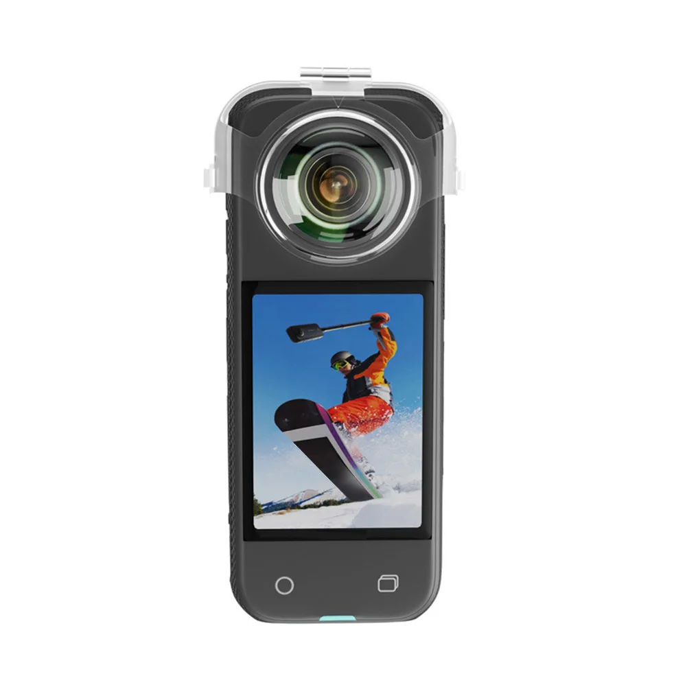 Фото Прозрачная защита объектива для Insta 360 X3, Пыленепроницаемая защитная крышка, защита от падения, фотокамера для Insta 360 ONE X3 №2