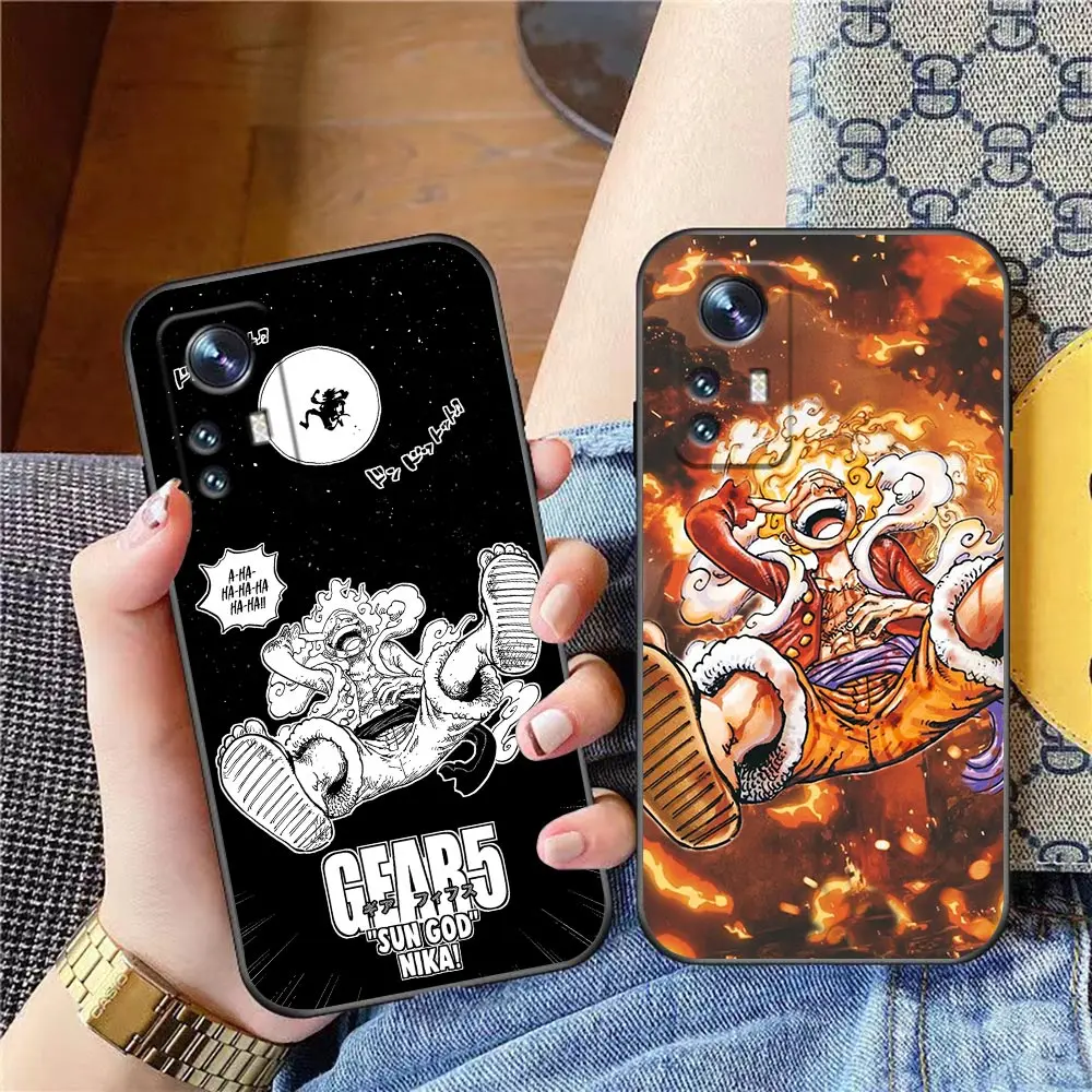 

O-One P-Piece Gear 5 Cover Phone Case For Xiaomi 11 11X 11T 12 12X Poco F1 X3 M3 F3 GT M4 X4 NFC Pro Lite 5G NE TPU Carcasa Case