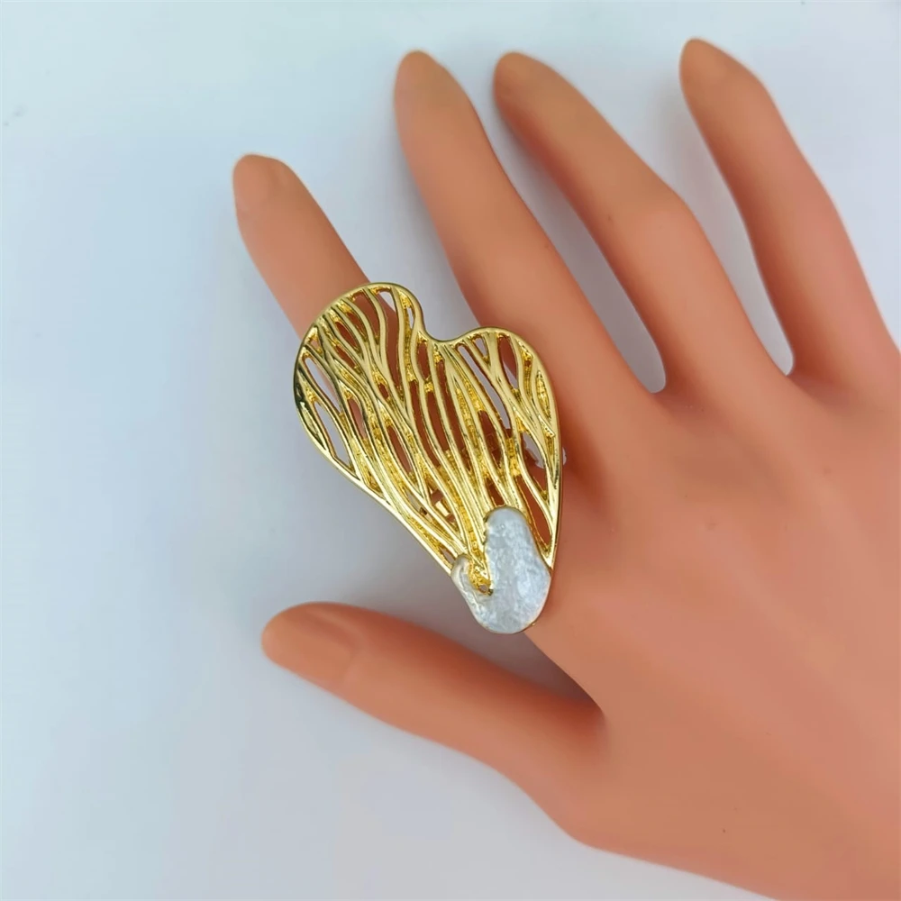 Женский Свадебный комплект из колье и серёг с золотым покрытием