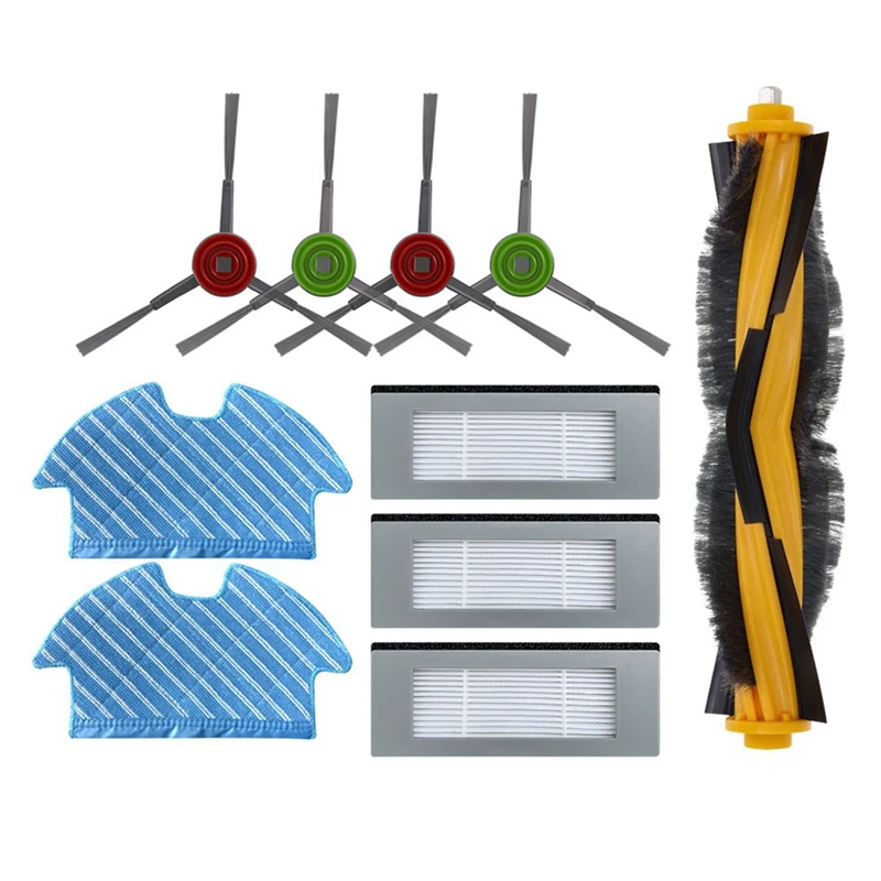 

Фильтр НЕРА, основная рулонная щетка, боковая щетка, тряпка для швабры, Ткань Для Ecovacs Deebot OZMO 900 DN5G