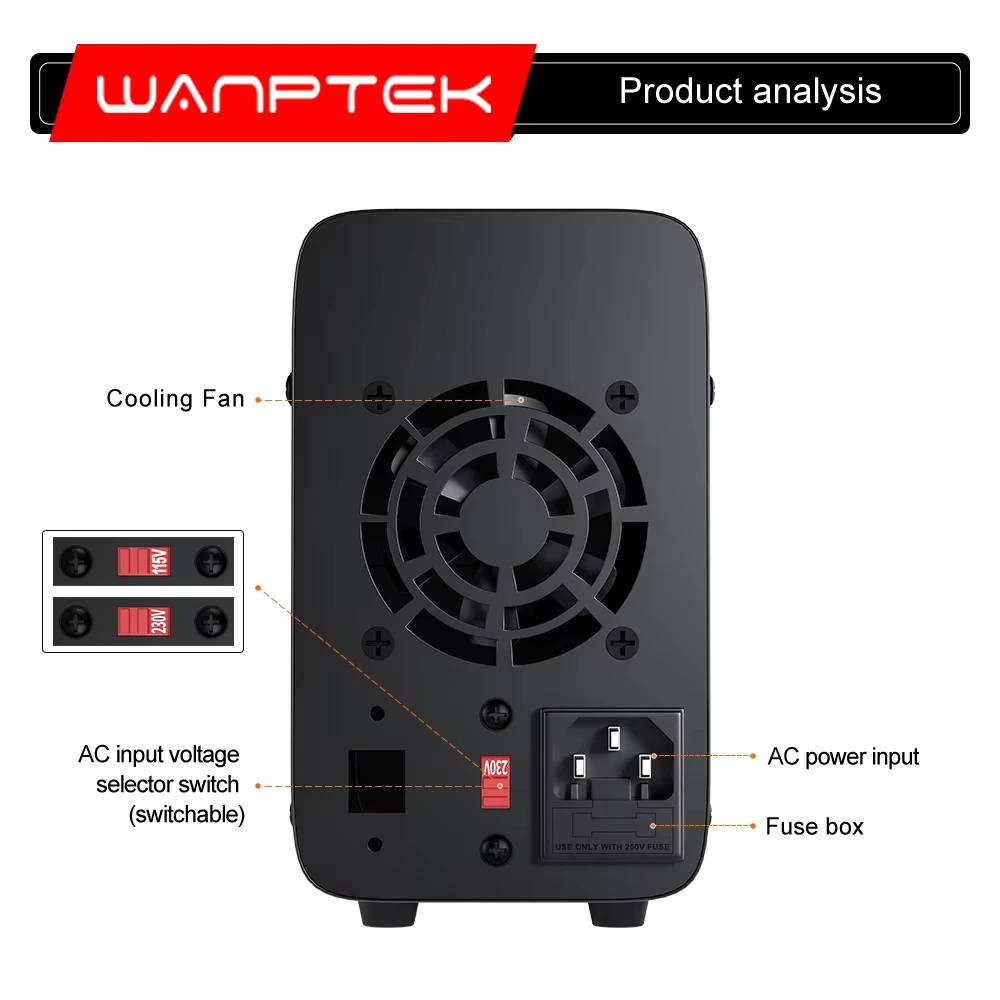 Источник питания постоянного тока Wanptek WPS1602B 160 в 2 А точный регулируемый