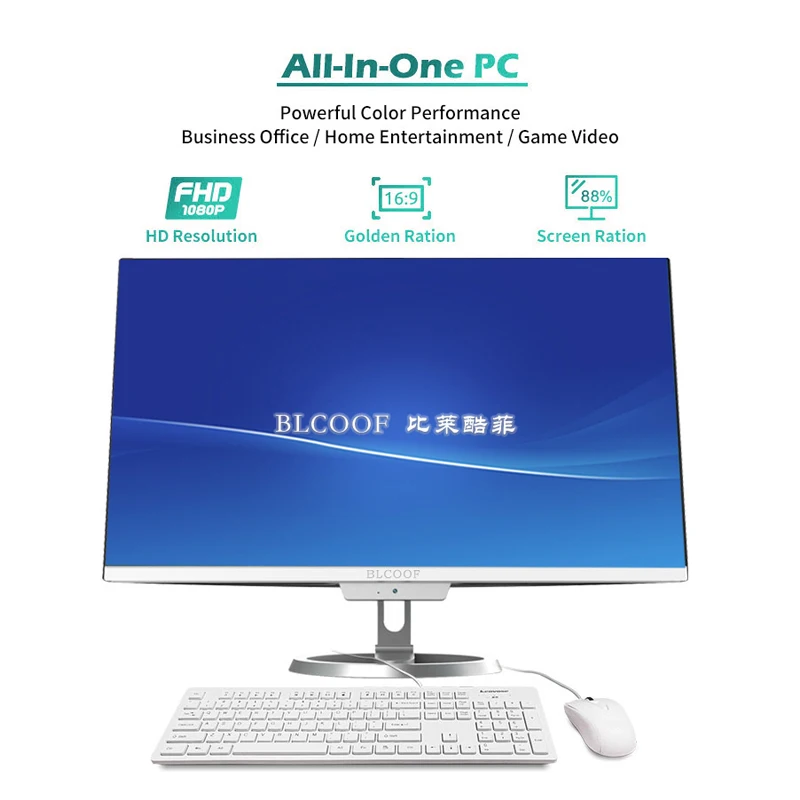 New Style All In One PC Desktop Computer 22-24Inch Intel i7-3770 Gaming PC SSD Computer Full Set Monlblock Window 10 Pro