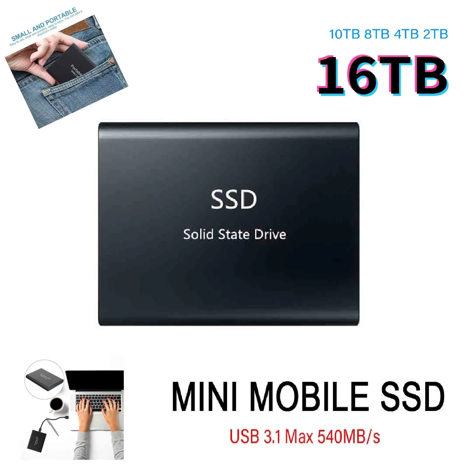 Устройство хранения высокоскоростной M.2 компьютер портативный USB 3 1 для