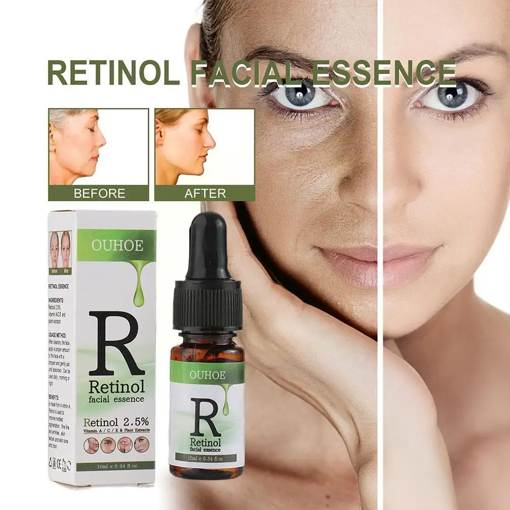 

10ml Retinol Serum Anti Wrinkle Anti Aging Fade Dark Skin C Serum Skincare Facial Spots Vitamin Essence Care Face Whiten Pr W4I2