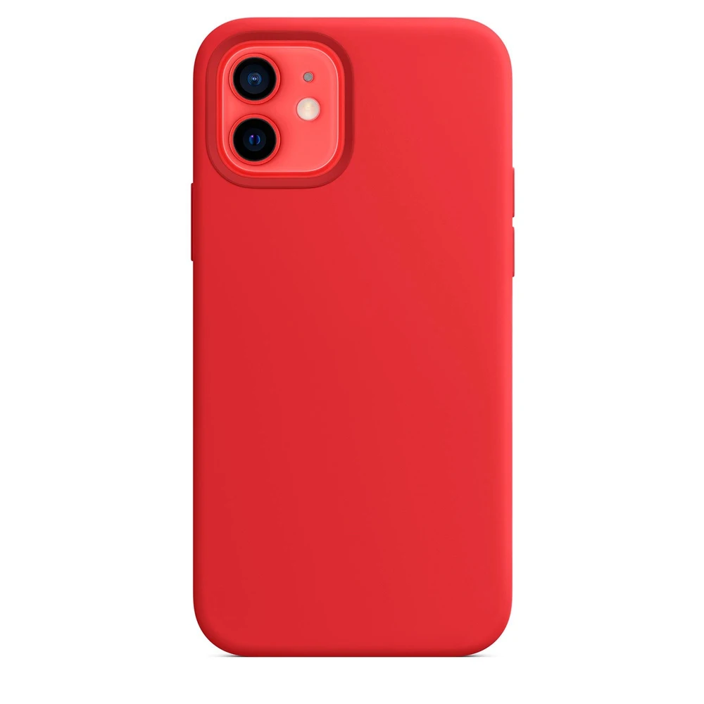 Силиконовый чехол Silicone Case для iPhone 12 Mini красный