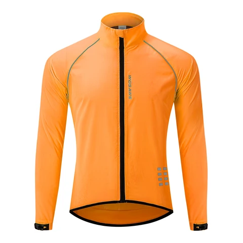 WOSAWE Осенняя мужская велосипедная ветровка длинная Джерси легкая ветрозащитная куртка водоотталкивающая велосипедная одежда для горного и шоссейного велосипеда