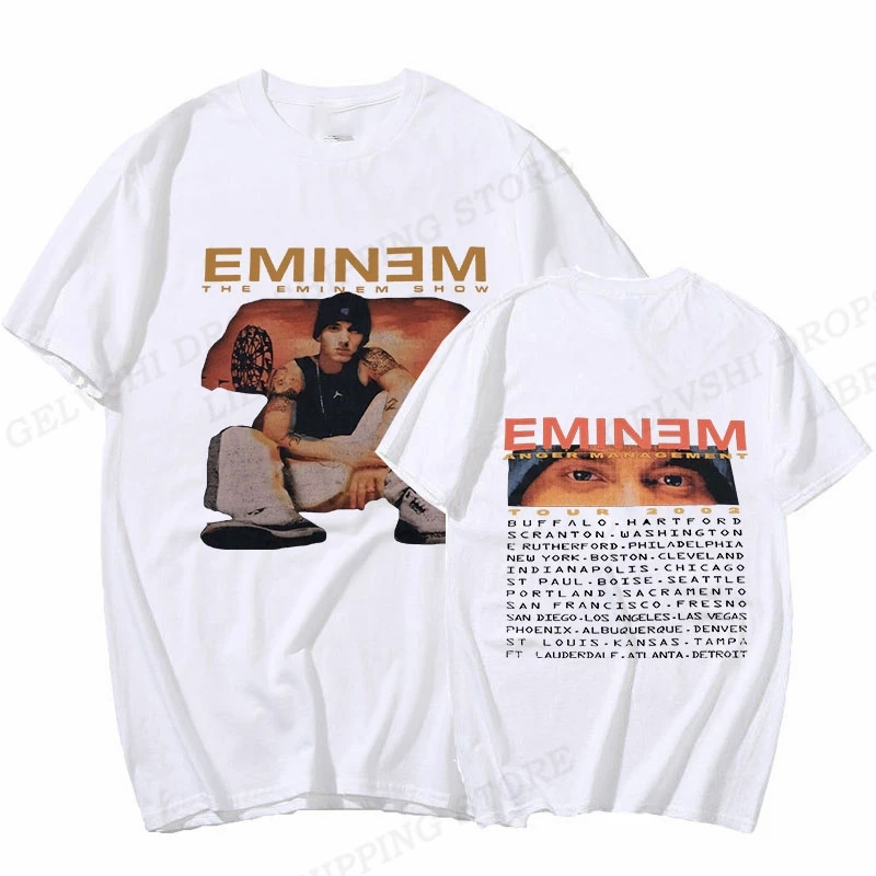 

Camiseta de Eminem para hombre y mujer, Camisa de algodón a la moda, стиль хип-хоп, rapero