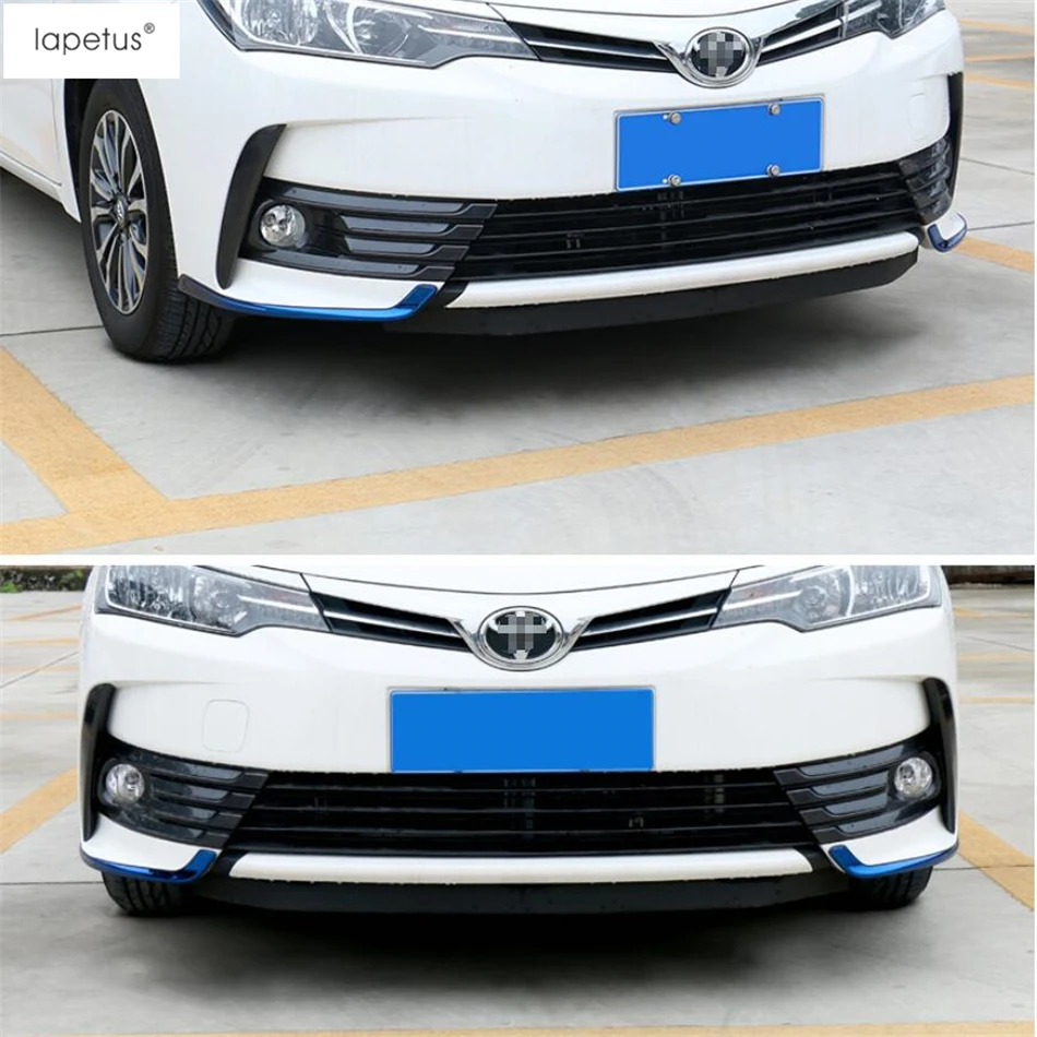 Фото Аксессуары из нержавеющей стали для Toyota Corolla 2017 2018, передние противотуманные фары, лампа, подсветка для глаз, фотооболочки, комплект обшивки №4
