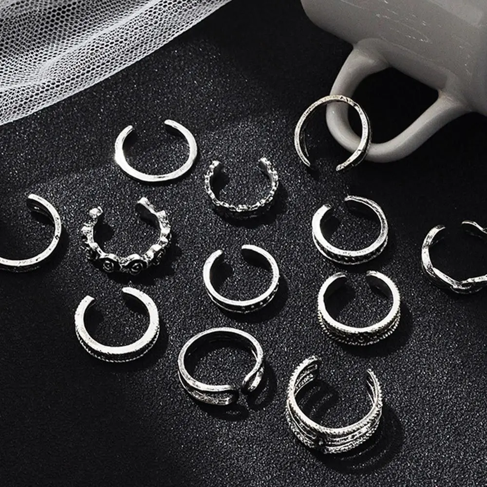 

Alloy Simplicity Heart Shape Adjustable Kpop Jewelry Toe Rings Foot Ring Set Korean Style Accessories Women Accessories
