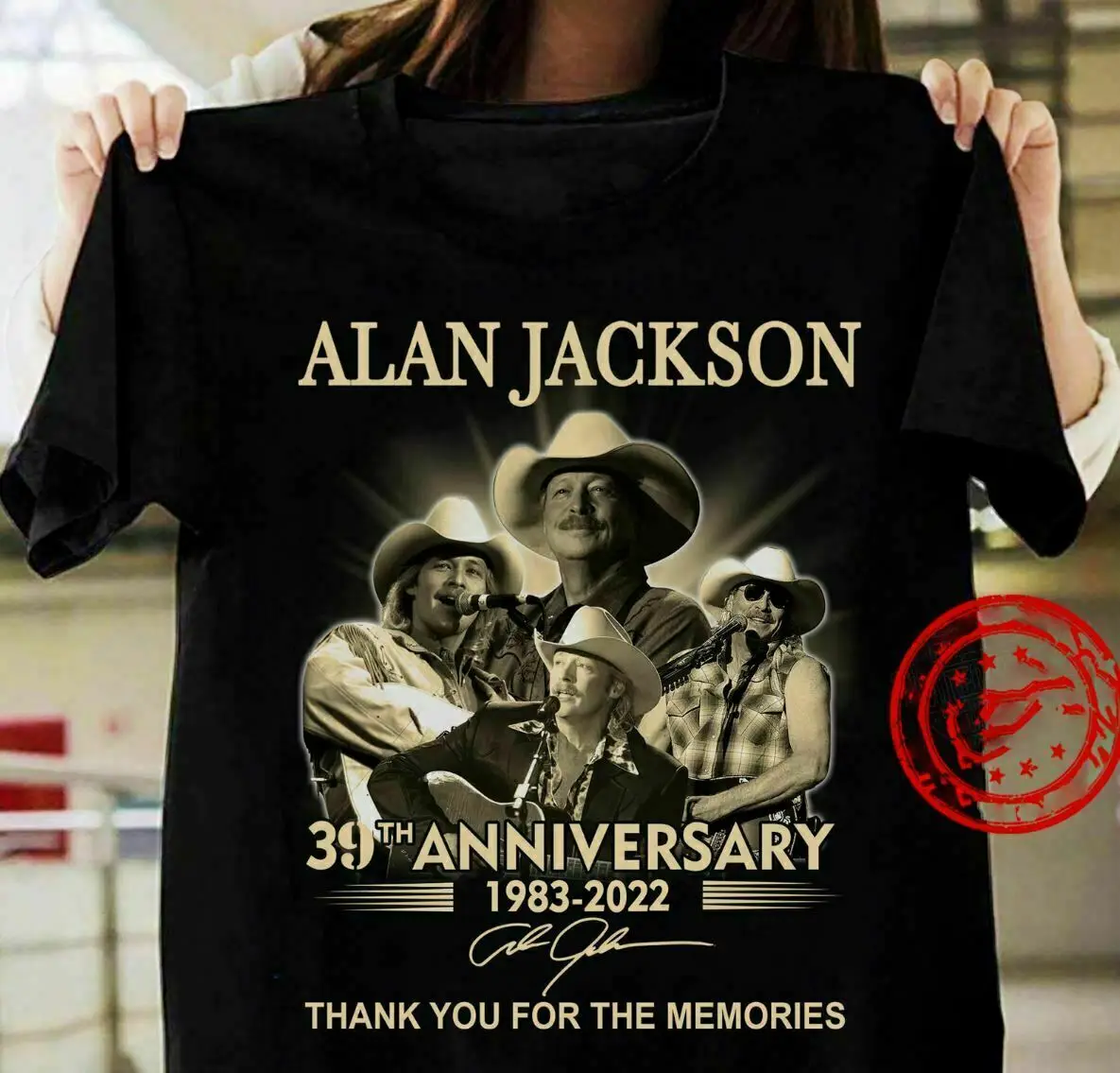 

Alan Jackson 39th Anniversary 1983-2022 Thank You For The Memories TShirt