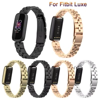 new watch bands for fitbit luxe sport watch band stainless steel metal wrist strap women jewelry bracelet for fitbit luxe correa