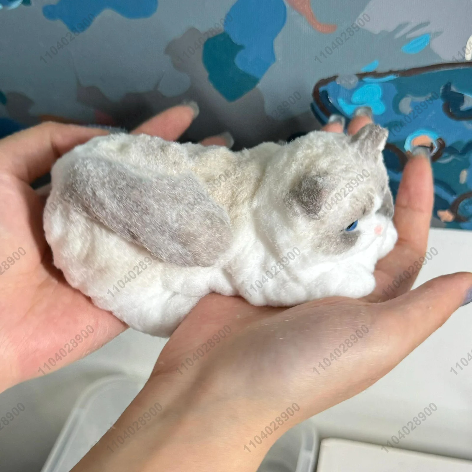 Персидский кот Taba мягкий силиконовый ручной работы длинношерстный котенок