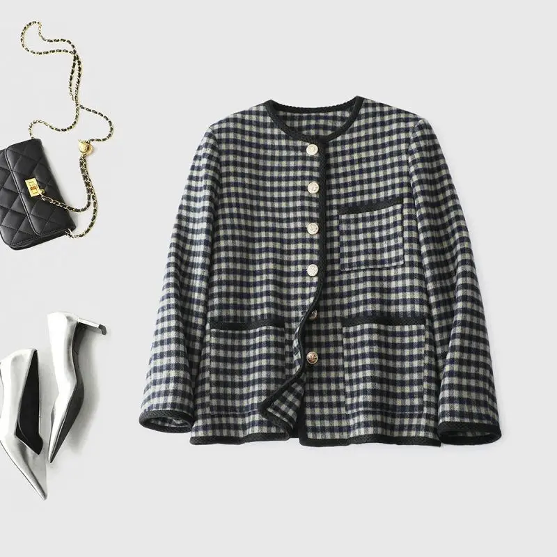 Верхняя одежда Маленькое высококачественное универсальное модное пальто с