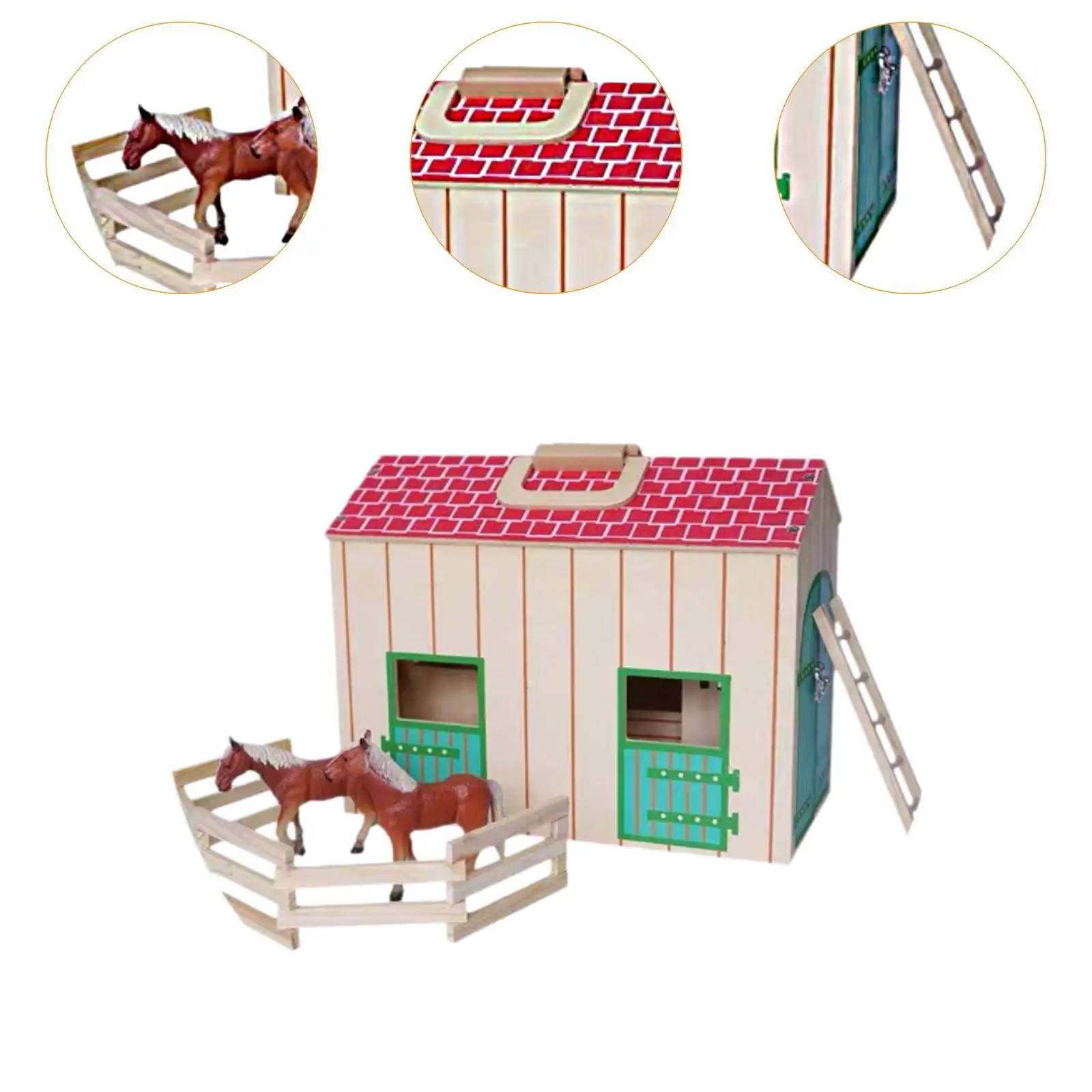 Стабильная модель фермерского дома микропейзаж строительная игрушка с