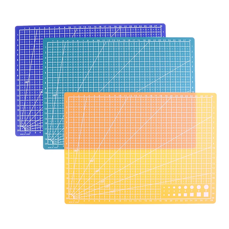 

1pc Double Sided Cutting Mat A4 Durable Cut Pad Patchwork Tool Handmade Cutting Plate Dark School Supplies 22x30cm