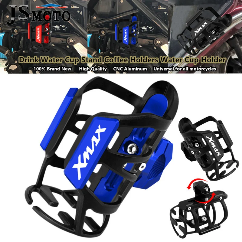 

For YAMAHA XMAX XMAX300 XMAX400 XMAX125 XMAX250 X-MAX 125 250 300 400 Motorcycle Beverage Water Bottle Drink Cup Holder Stand