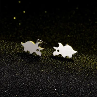 tulx stainless steel stud earrings mini cute animal rhinoceros rhino earrings for women minimalist jewelry accessories