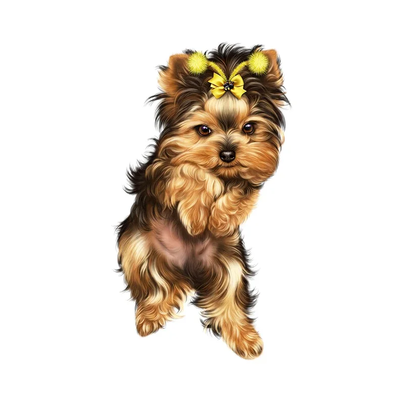 Новый дизайн индивидуальная красочная наклейка для йоркширского терьера