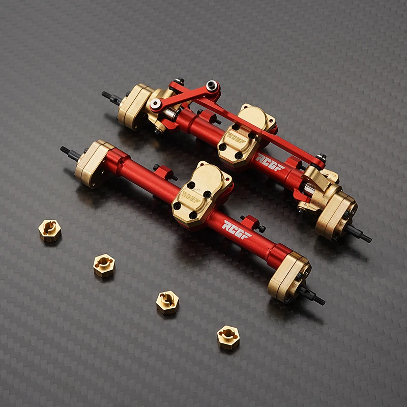 Передняя и задняя оси RCGOFOLLOW для радиоуправляемой гусеницы Axial SCX24 Gladiator Jlu Mustang C10