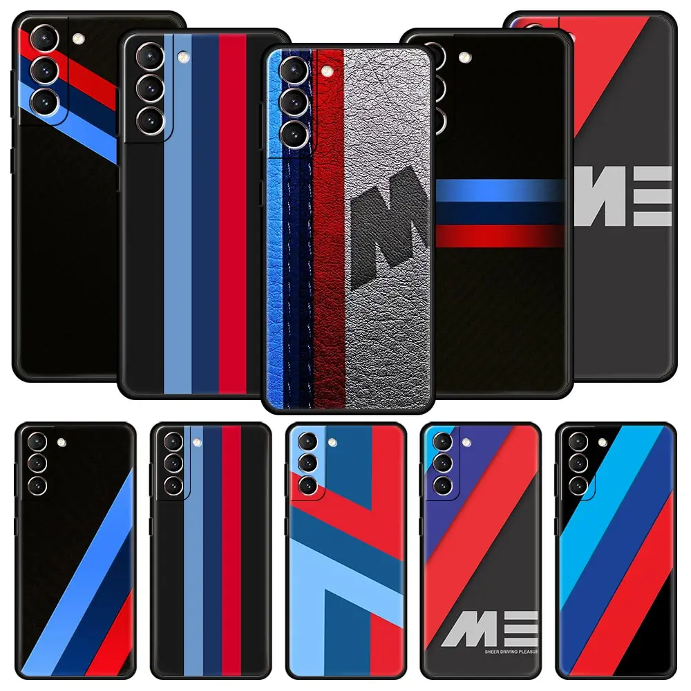 

Blue Red Sport Car Phone Case For Samsung Galaxy S22 Ultra S21+ S20FE S10 Lite S10e S9 S8 Plus s7 edge S30 Silicone Cover Shell