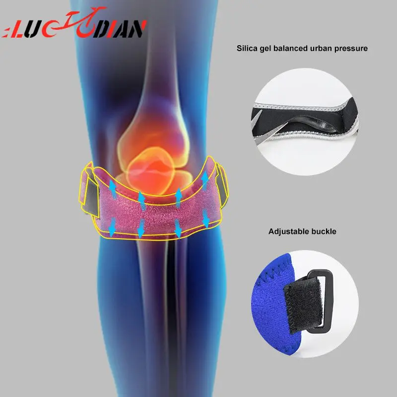 

1 шт. регулируемый спортивный защитный наколенник, Поддержка коленного сустава, облегчение боли в колене, наколенник, стабилизатор для футбола, баскетбола, бега