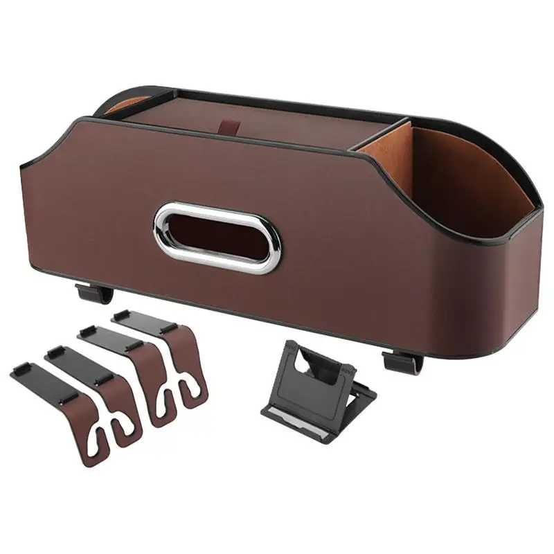 

Car Rear Seat Organizer Universal Vehicle Organizer Seat Back Box Semi-Opening Design Car Seat Organizer For SUVs Trucks RVs And
