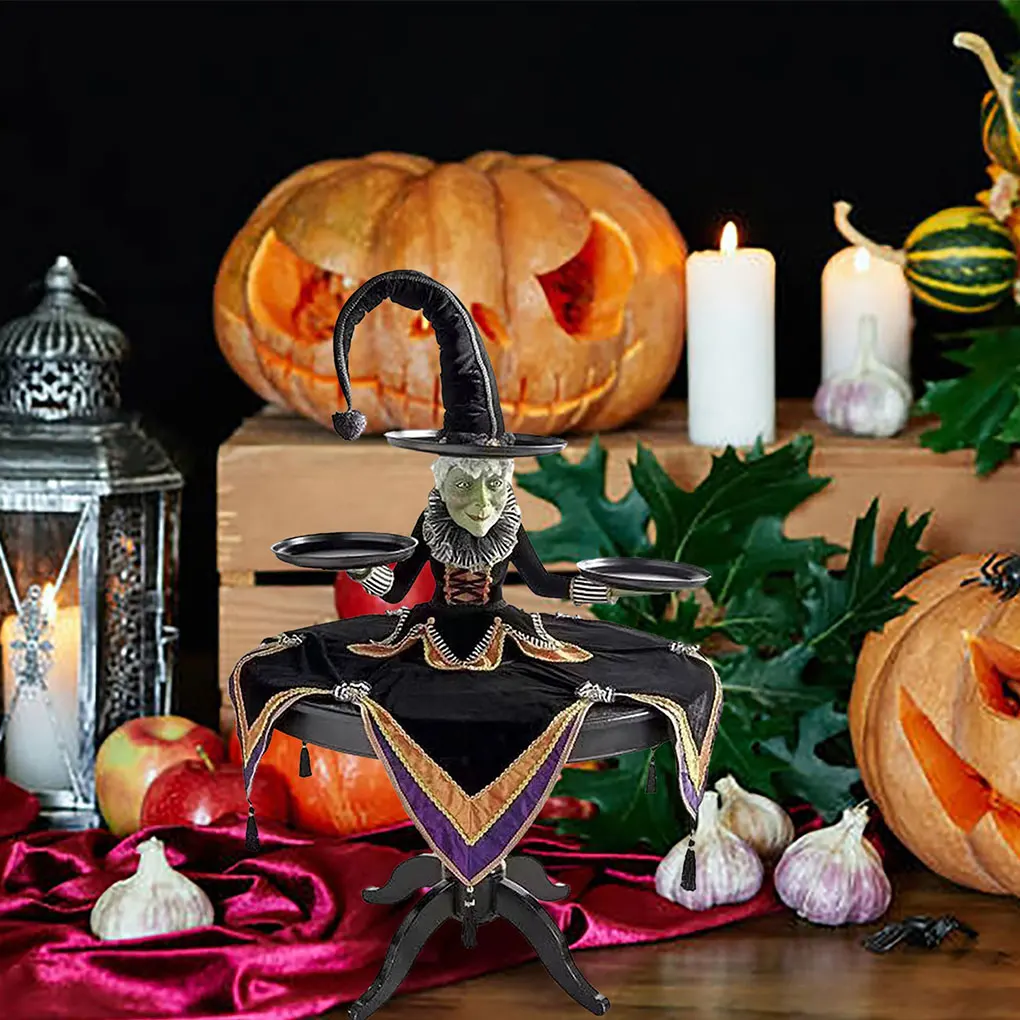 

Halloween Witch Tabletop - Exquisite And Practical Easy To Disassemble Witch Tabletop Server 20*12*20cm
