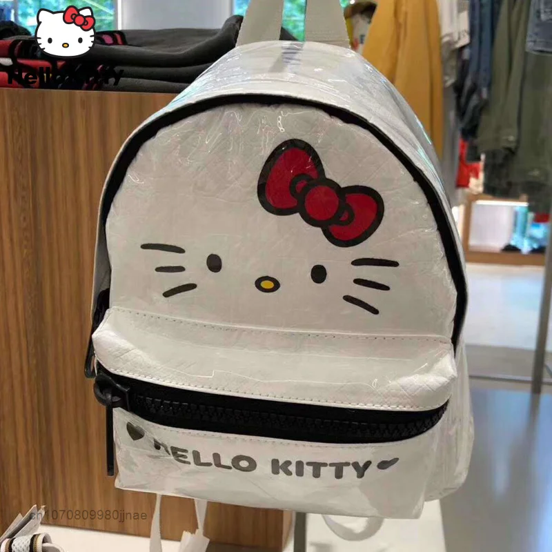 

Hello Kitty Cartoon Printed Mini Luxury Backpack Kawaii Cute Spring Summer Small Bags For Teenage Girls School Kids Korean Style