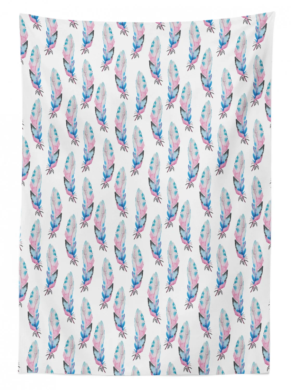 Скатерть с перьями винтажная ткань принтом гранж-перьев скатерть для обеденного