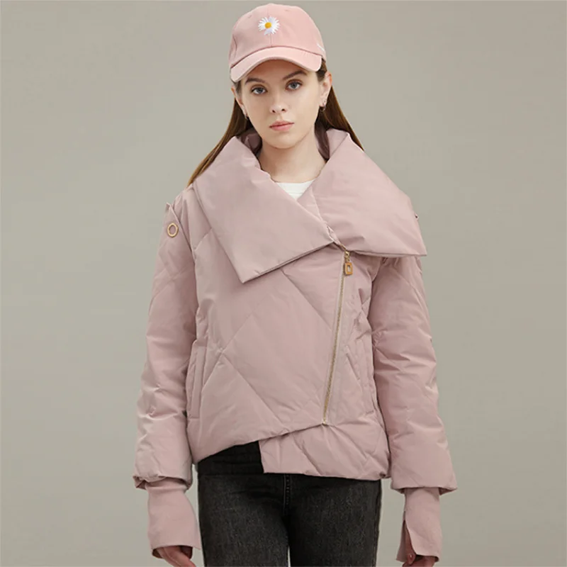 2022 New Light Luxury Short Style Pie Overcome Women's Winter Coat Top European and Beautiful Women's Clothing Hot Down Jacket