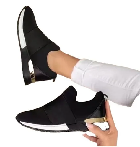

NEW2022 Vulcanize Shoes Sneakers Women Shoes Ladies Slip-On Knit Solid Color Sneakers for Female Sport Mesh Casual Shoes for