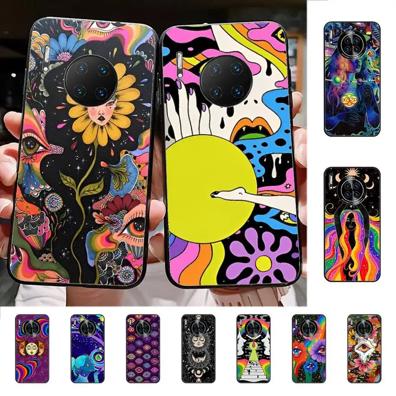 

Indie Hippie Art Phone Case for Huawei Mate 20 10 9 40 30 lite pro X Nova 2 3i 7se