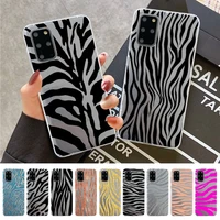 cartoon zebra pattern phone case for samsung s20 s10 lite s21 plus for redmi note8 9pro for huawei p20 clear case