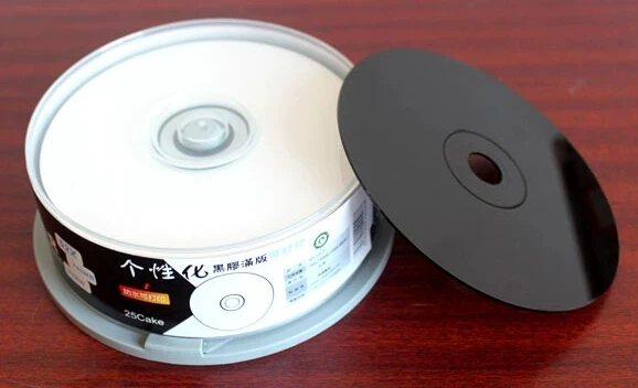 Ritek Preto Cd-r Discos em Branco Graváveis 700mb 80min 52x 25 Bolo Disco Imprimível