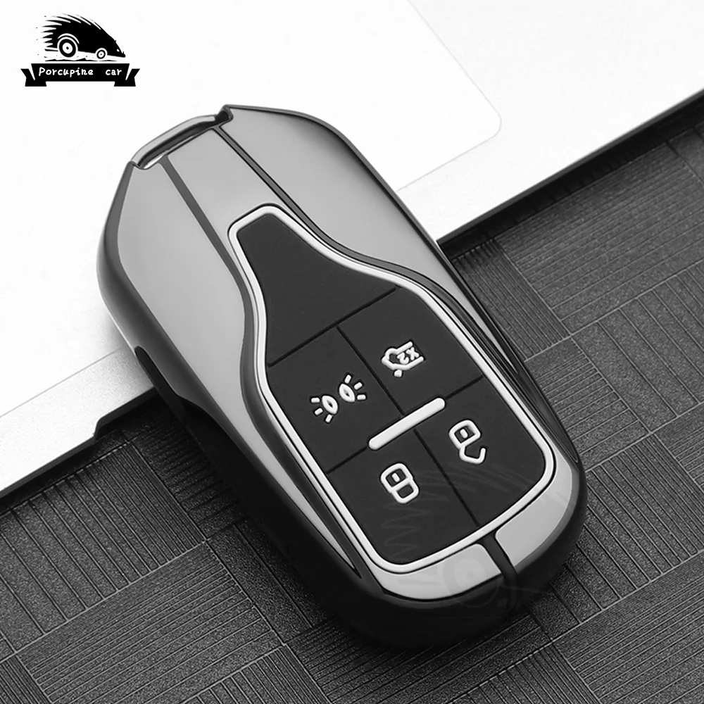 

Zinc Alloy Leather Car Smart Key Case Cover Shell For Maserati Levante Ghibli Quattroporte GT Granturism GranCabrio Accesories