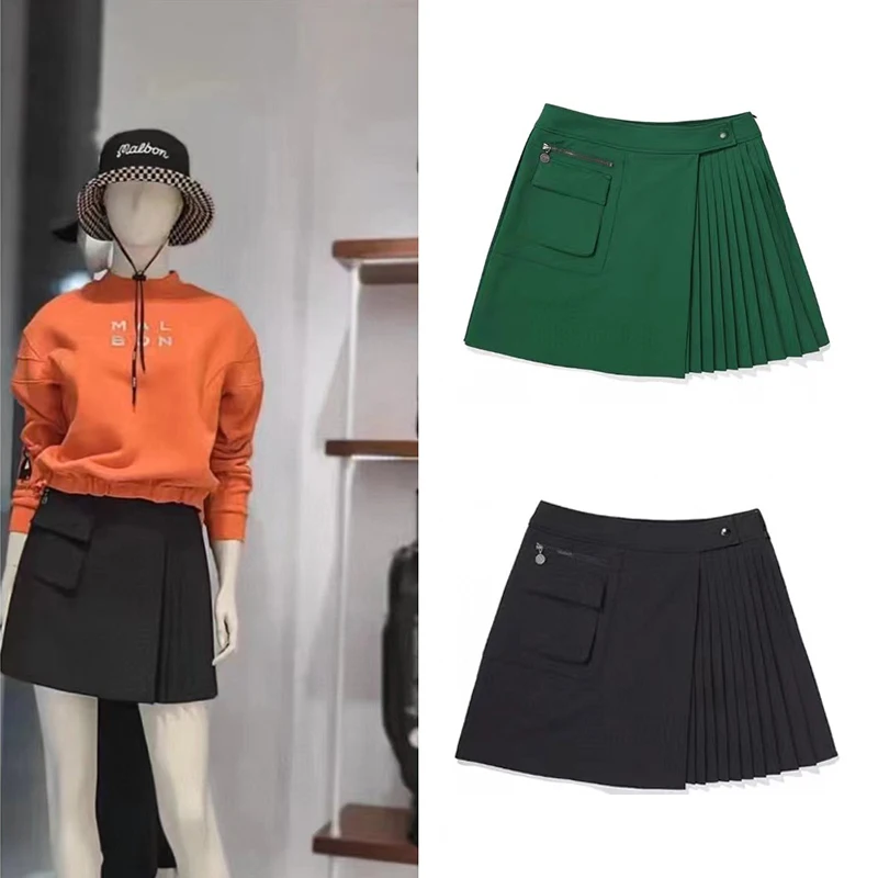 

Women's Golf Clothing Spring and Summer New Skirt Casual Sports Quick Drying Irregular Pleated Design Skirt