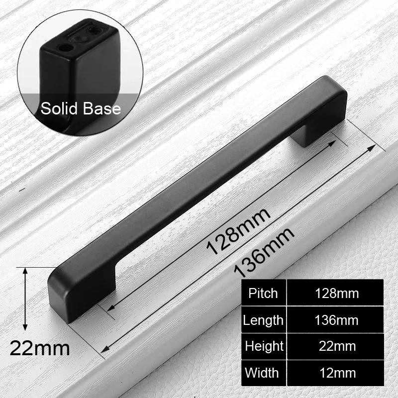 

Черные скрытые ручки для шкафов из цинкового сплава