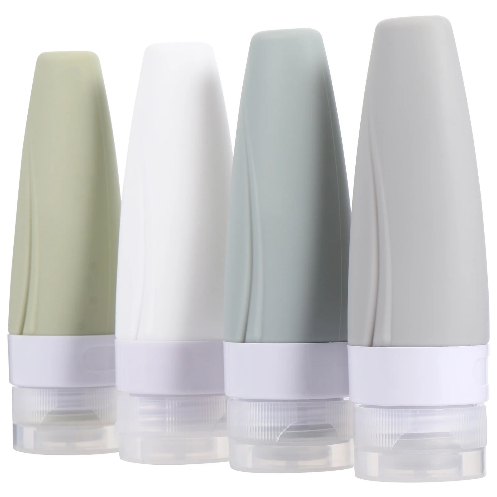 

Bottles Silicone Tubes Refillable Travel Squeeze Bottle Squeezable Lotion Empty Cap Portable Container Size