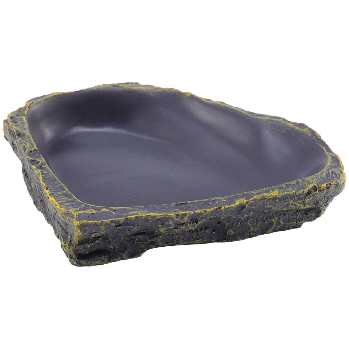 

Reptile Dish Terrarium Water Bowl Feeding Plate Container Drinking Water Tray Resin for Snake Tortoise