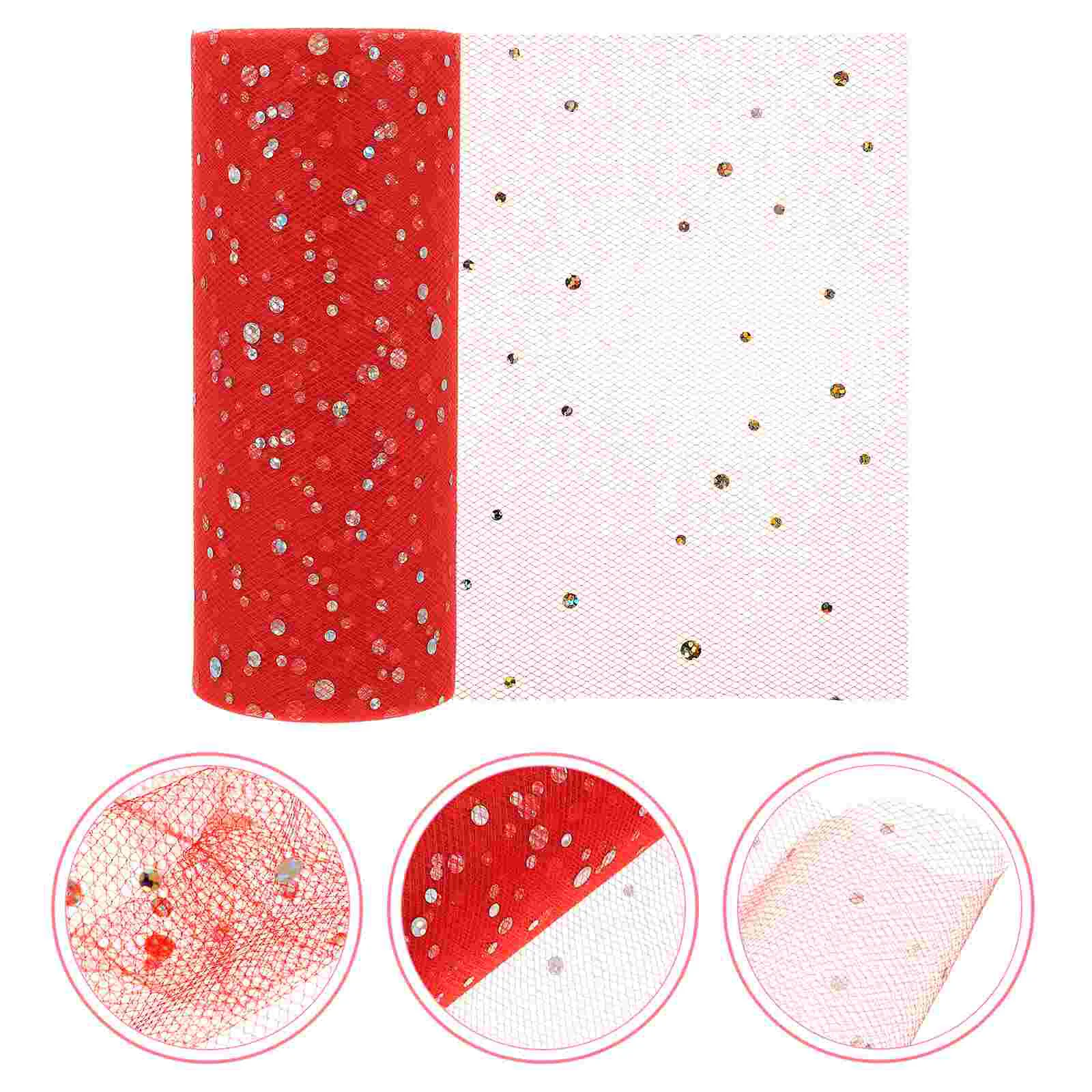 

Ribbon Tulle Mesh Roll Fabric Wrapping Poly Rolls Wedding Gauze Metallic Decorative Diy Christmas Decoration Giftwreaths Sewing