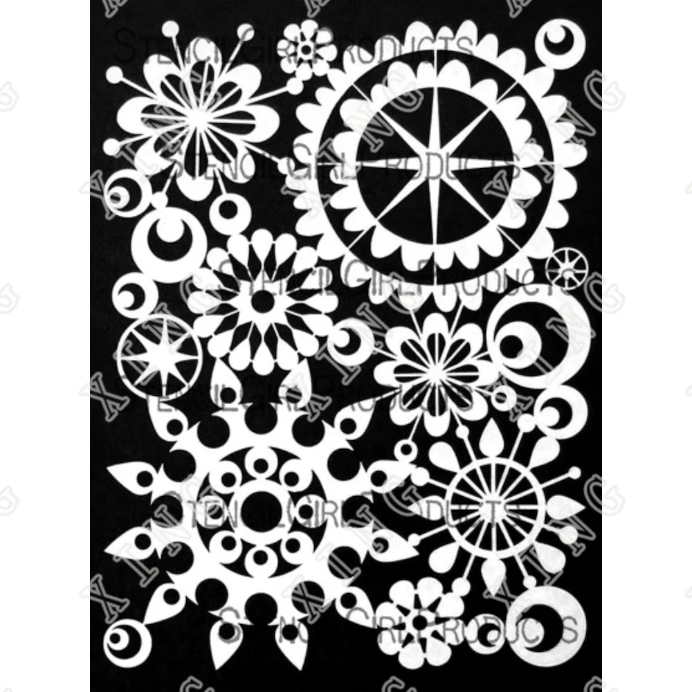 

Mid Century Modern Patterns Layering Stencils Diy Kids Fun Drawing Template Craft Paper Greeting Card Scrapbooking Coloring Mold