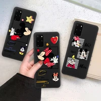 cute funny cartoon mickey minnie mouse phone case for samsung galaxy note20 ultra 7 8 9 10 plus lite m21 m31s m30s m51 cover
