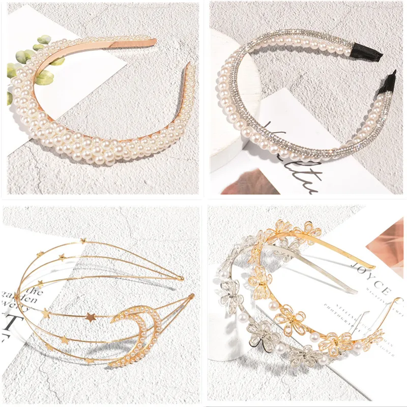 

Модные Двухслойные украшения для волос Стразы