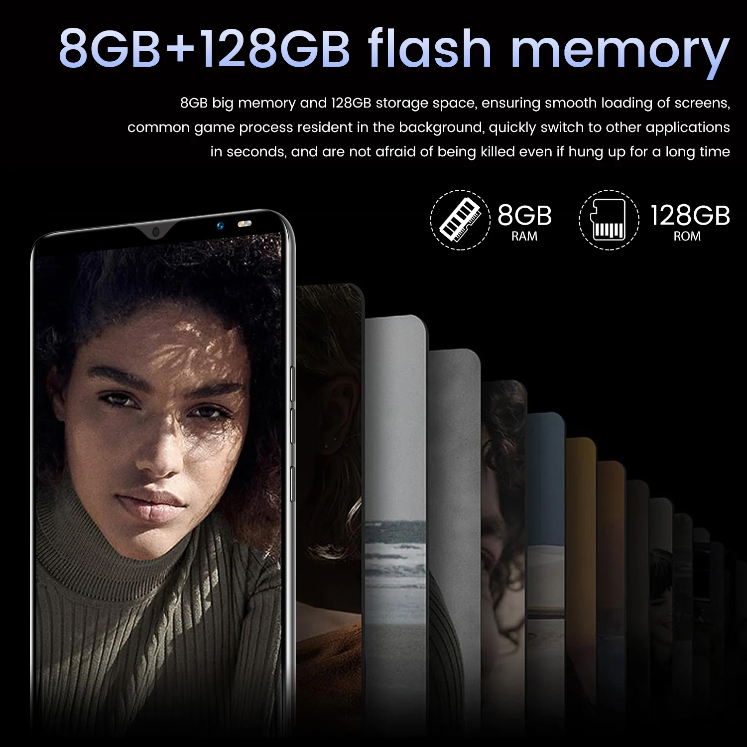 Новый сотовый телефон S21U 5 8 дюймов Мб ОЗУ 128 Гб ПЗУ Android дешевый мобильный смартфон