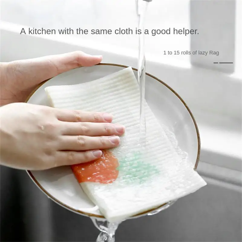 

Wet And Dry Dishwashing Cloth Multi-purpose Cleaning Sponge Creative Cleaning Rag Lovely Cartoon Pattern Wipe Pan Kitchen