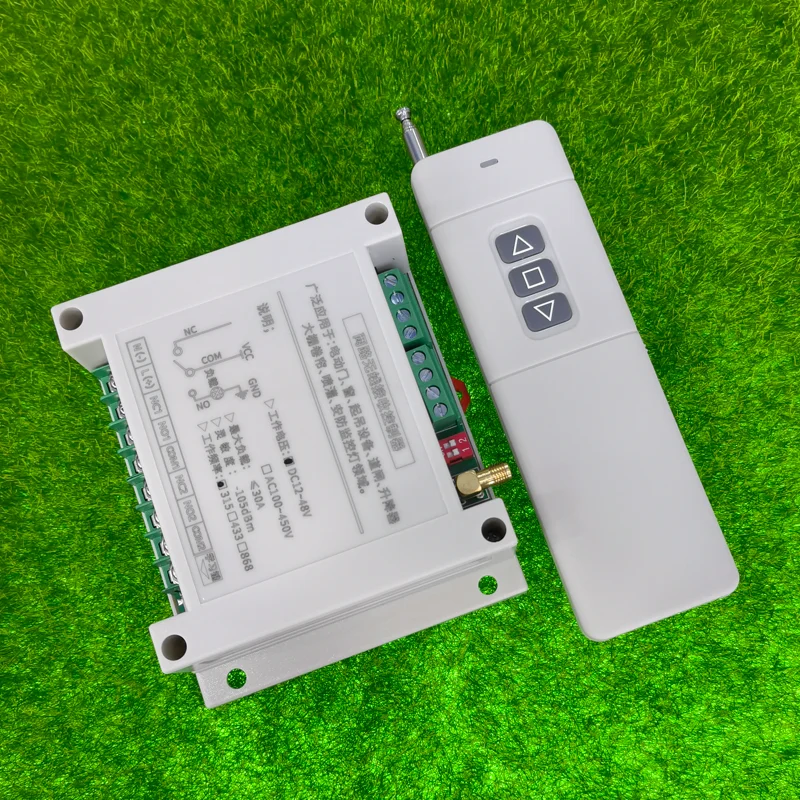 

Беспроводной Радиочастотный выключатель с дистанционным управлением, 12 В, 24 В, 36 В, 48 В постоянного тока, приемник, передатчик для гаражных д...